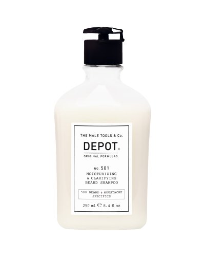 DEPOT Depot No. 501 Moisturizing &amp; Clarifying Beard Shampoo szampon do brody 250ml — Składniki i ocena