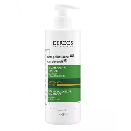 VICHY Vichy Dercos szampon przeciwłupieżowy do włosów suchych 390 ml