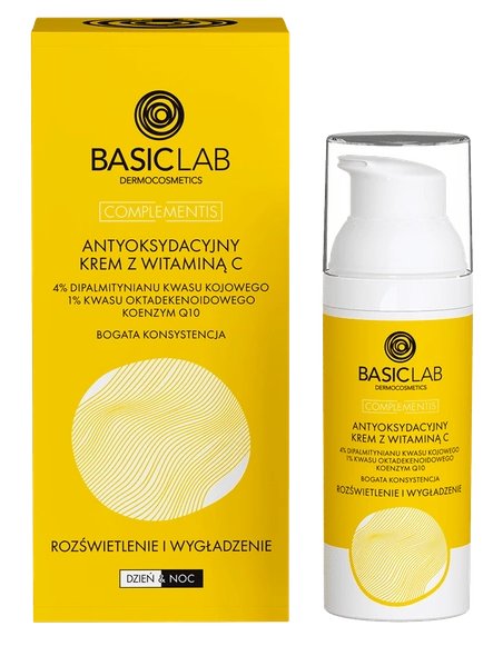 BasicLab BASICLAB Complementis Antyoksydacyjny krem z witaminą C o bogatej konsystencji 50 ml
