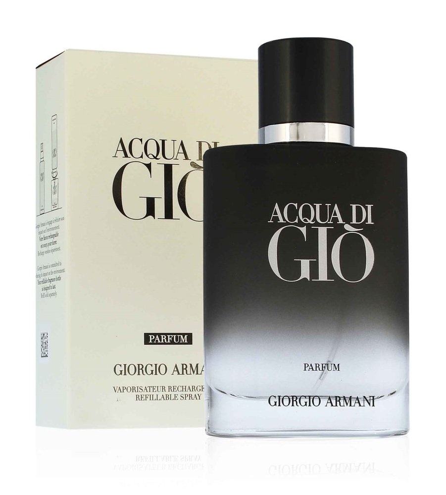 Giorgio Armani Giorgio Armani Acqua di Gio Parfum perfumy dla mężczyzn, butelka wielokrotnego użytku — Składniki i ocena