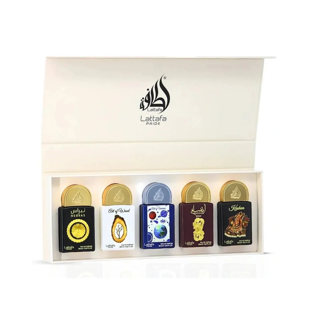 Lattafa ZESTAW LATTAFA PRIDE NO.03 COLLECTION 5X20ML WODA PERFUMOWANA UNISEX — Składniki i ocena