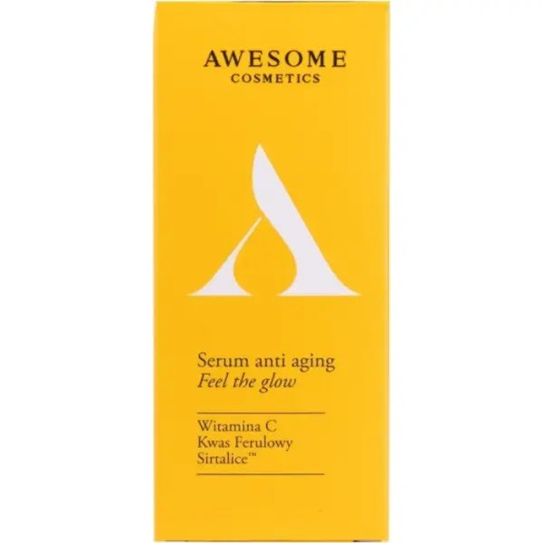 AWESOME COSMETICS AWESOME COSMETICS ANTI AGING FEEL GLOW SERUM PRZECIWZMARSZCZKOWE 30ML — Składniki i ocena