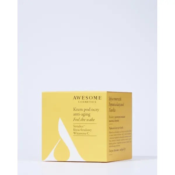 AWESOME COSMETICS AWESOME COSMETICS ANTI AGING KREM POD OCZY PRZECIWZMARSZCZKOWY 15ML — Składniki i ocena