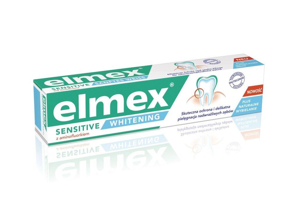 Elmex Elmex Sensitive Whitening pasta do zębów 75ml — Składniki i ocena