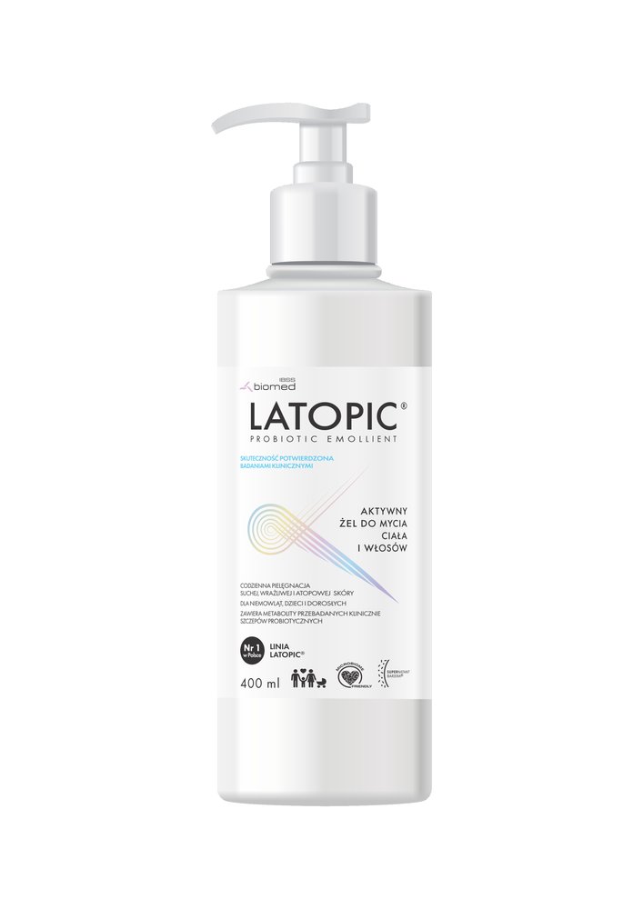 LATOPIC Latopic żel do mycia ciała i włosów 400 ml — Składniki i ocena