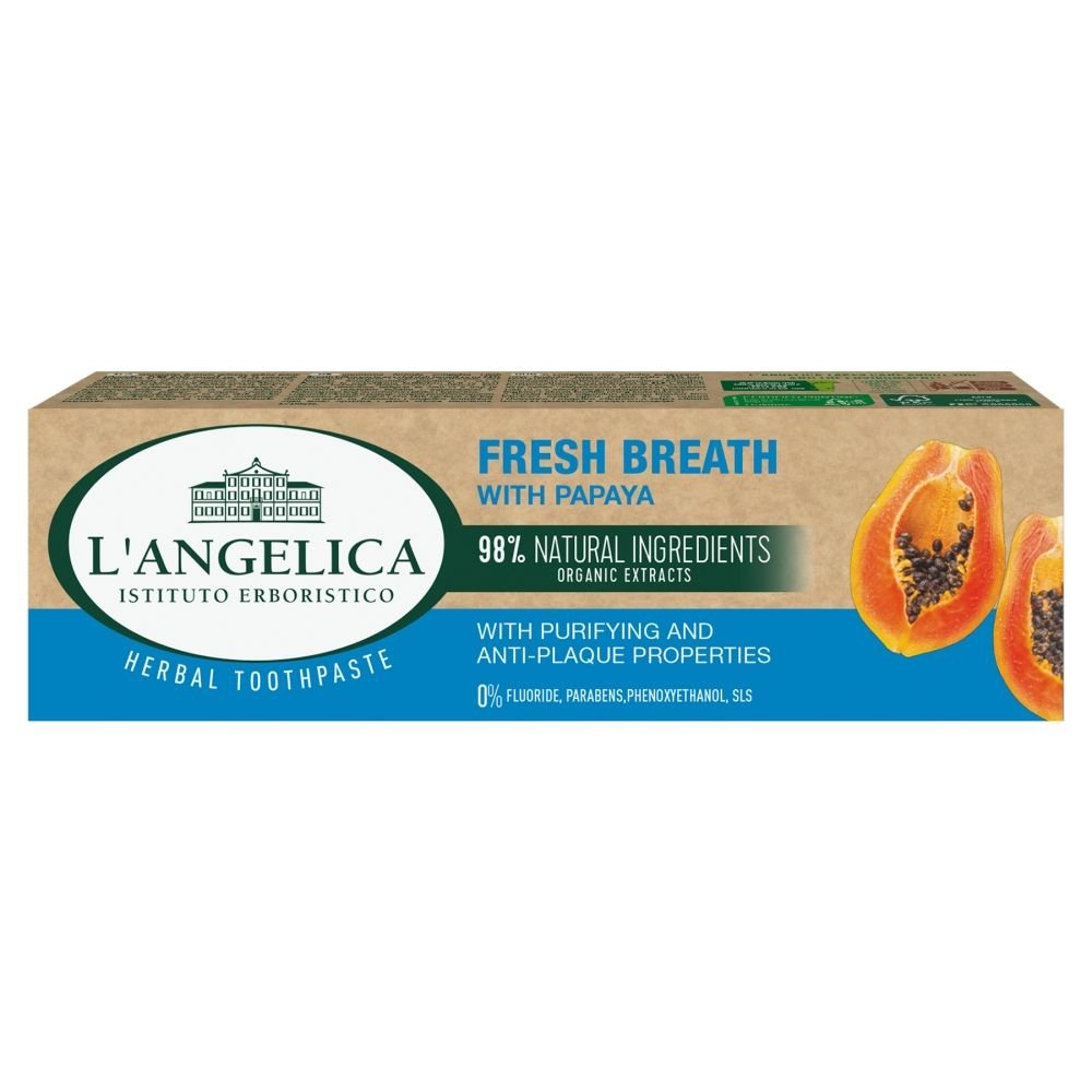 L'angelica Świeży Oddech pasta do zębów z papają 75 ml