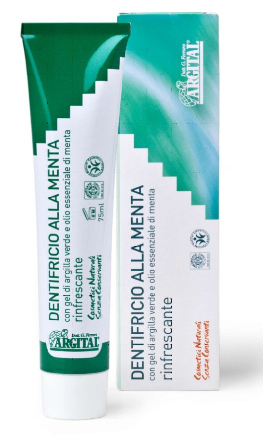 Argital ARGITAL Alla Menta 75ml - w 100% naturalna pasta odświeżająca na bazie olejku mięty — Składniki i ocena