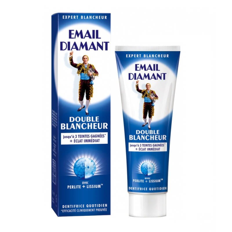 EMAIL DIAMANT EMAIL DIAMANT Double BLANCHEUR 75ml wybielająca pasta do zębów o zdwojonym działaniu wybielającym — Składniki i ocena