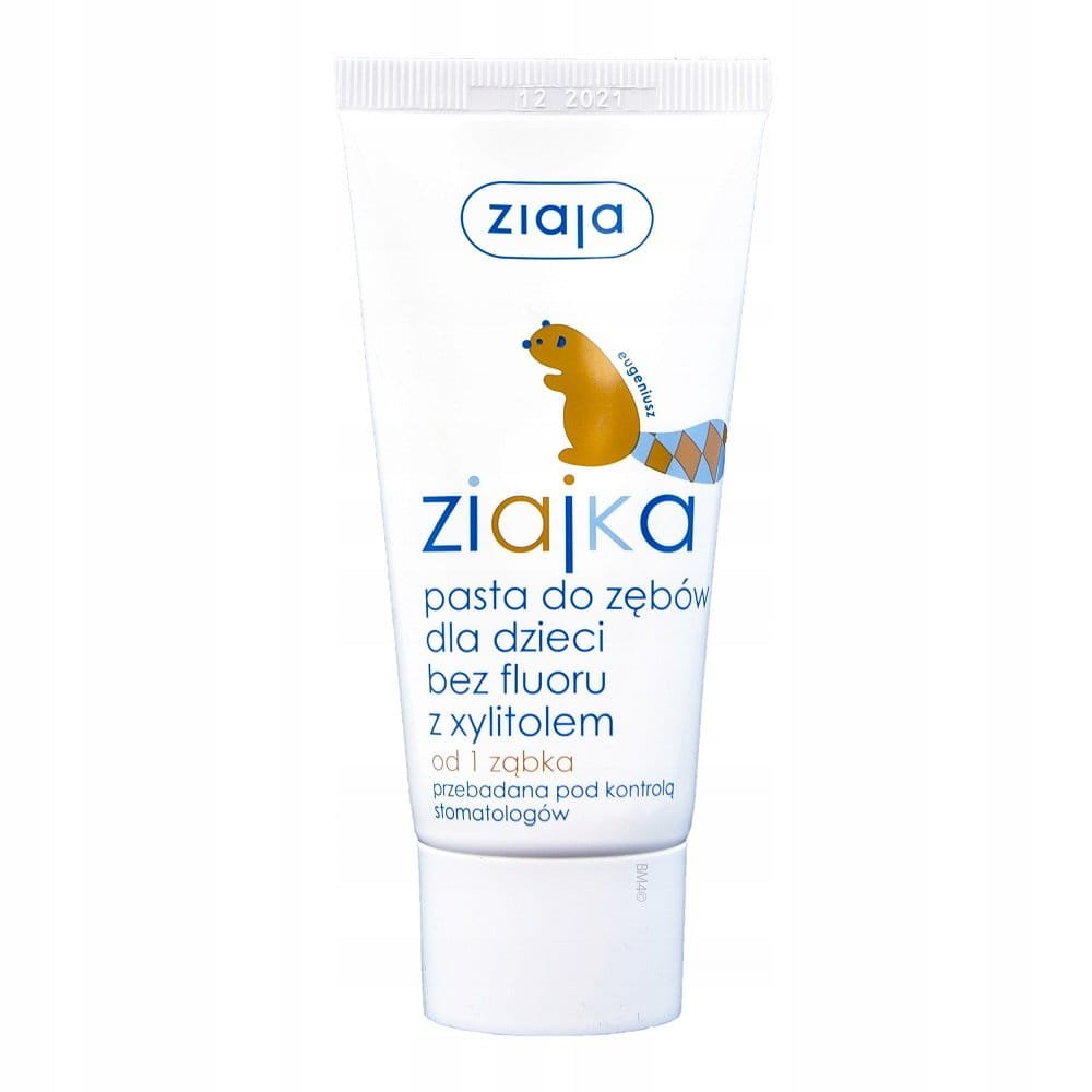 ZIAJKA ZIAJKA pasta bez fluoru 50ml (Eugeniusz) - pasta z ksylitolem do pięlęgnacji pierwszych zębów dziecka — Składniki i ocena