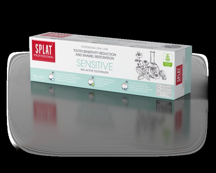 SPLAT SPLAT Professional SENSITIVE 100ml - bio-aktywna pasta wybielająca do zębów wzmacniająca szkliwo i łagodząca objawy nadwrażliwości zębowej