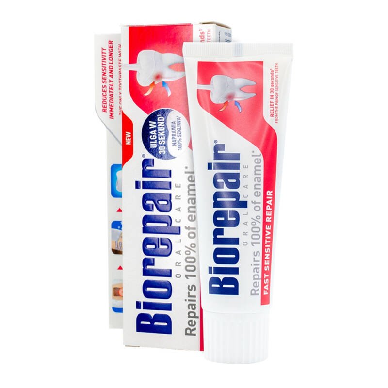 BIOREPAIR BIOREPAIR Wrażliwe Zęby 75ml - pasta przeciw nadrważliwości zębowej