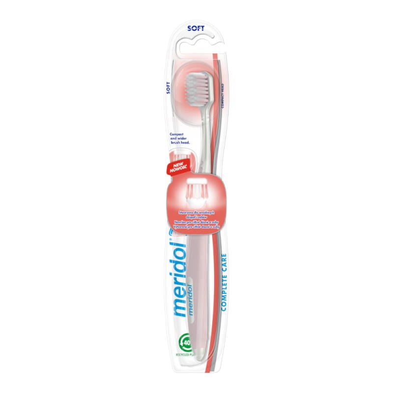 MERIDOL MERIDOL Complete Care Soft 1szt. - szczoteczka do zębów w miękkim włosiem dla wrażliwych dziąseł — Składniki i ocena