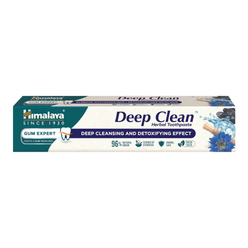 HIMALAYA HIMALAYA Herbals Deep Clean 75ml - ziołowa pasta do zębów głęboko oczyszczająca i detoksykująca — Składniki i ocena