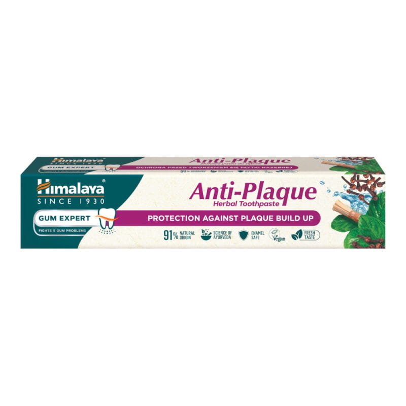 HIMALAYA HIMALAYA Herbals Anti-Plaque 75ml - pasta do zębów przeciw osadzaniu się kamienia nazębnego — Składniki i ocena