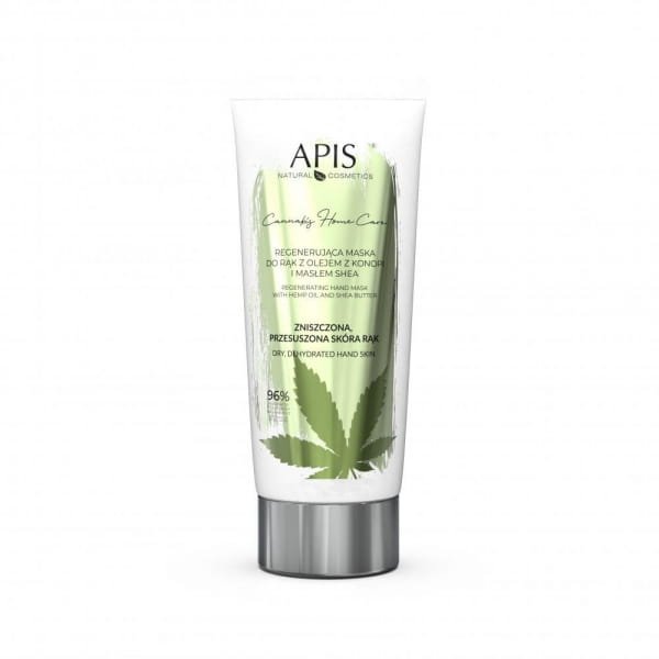 APIS Apis cannabis home care regenerująca maska do rąk z olejem z konopi i masłem shea 200 ml