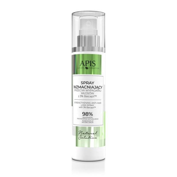 APIS Apis natural solution, spray wzmacniający przeciw wypadaniu włosów z 3% baicapil, 150 ml