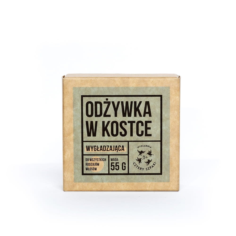 Nieznana Naturalna odżywka do włosów w kostce, Cztery Szpaki, 55 g