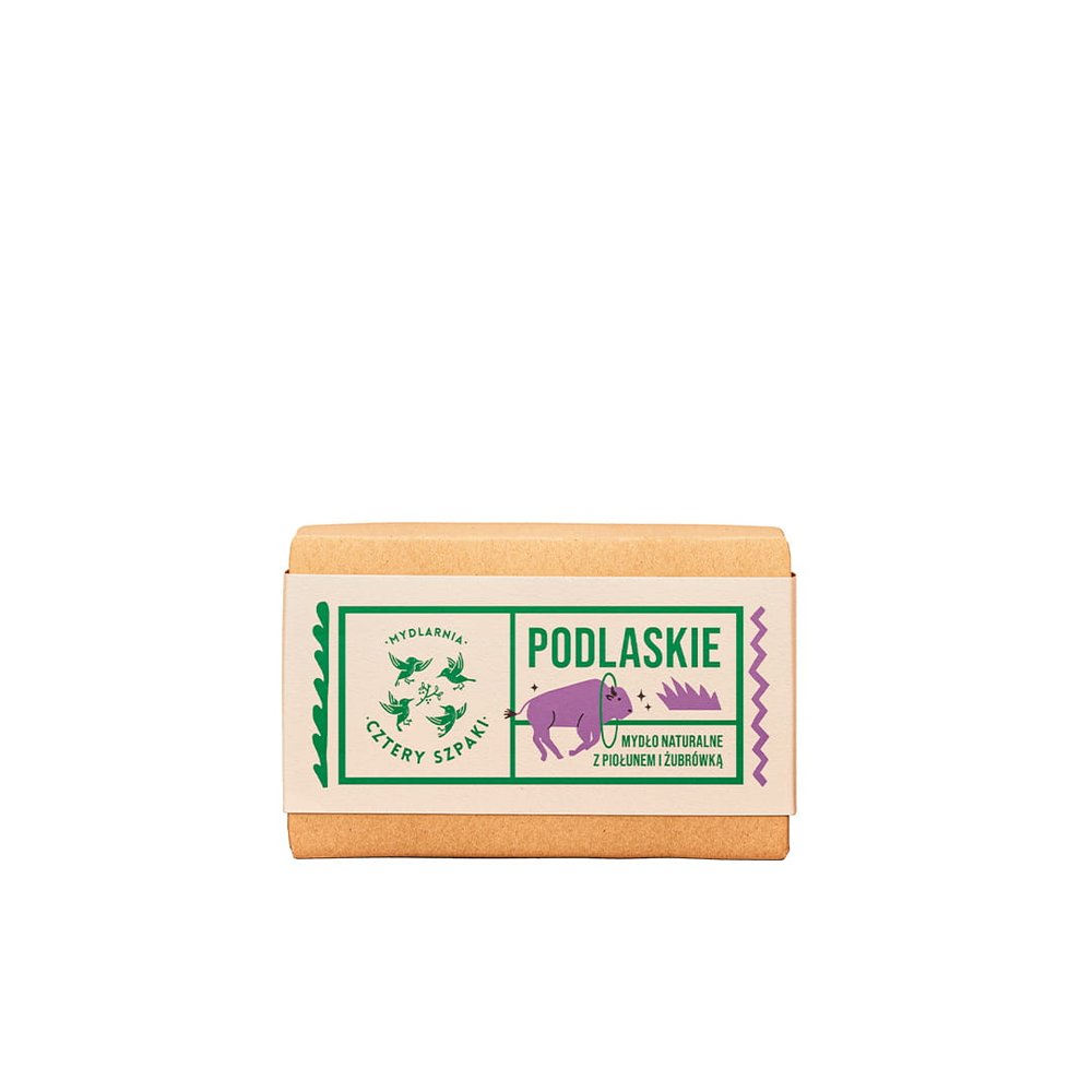 Nieznana Podlaskie - naturalne mydło w kostce, Cztery Szpaki, 110 g (1)