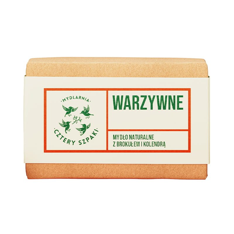 Nieznana Warzywne - naturalne mydło w kostce, Cztery Szpaki, 110 g