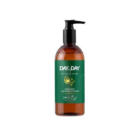 Nieznana Day By Day Mydło w płynie awokado i nasiona konopii 400ml