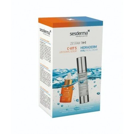 Nieznana zestaw hidraderm hyal 50 ml + c-vit 5 serum 30 ml