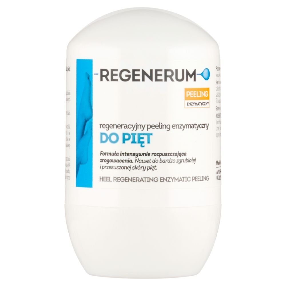 Nieznana Regenerum, peeling, regeneracyjny do stóp, enzymat., 50 ml — Składniki i ocena
