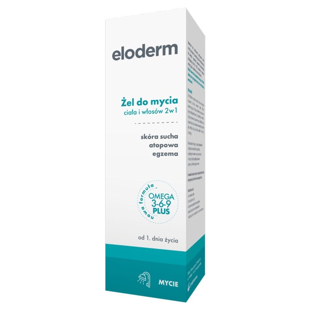 Nieznana Eloderm, zel, do mycia ciala i wlosow, 2w1, 200 ml — Składniki i ocena