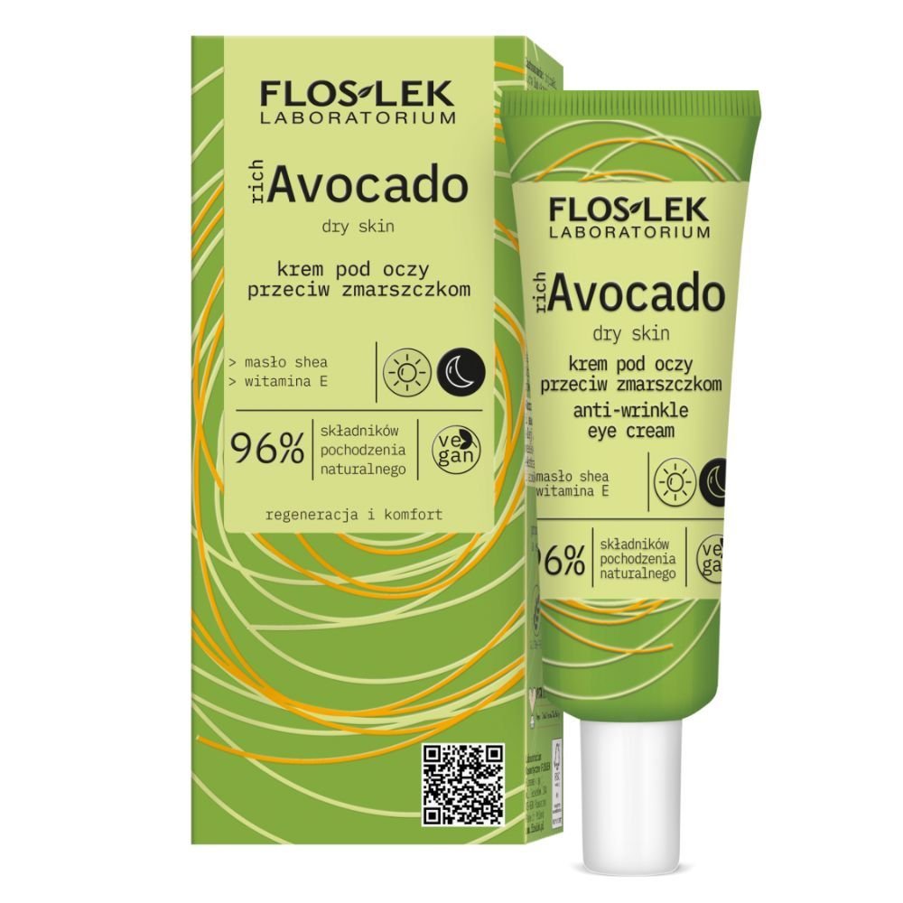 flos-lek Rich Avocado, krem,pod oczy,p/zmarszczkom,30ml