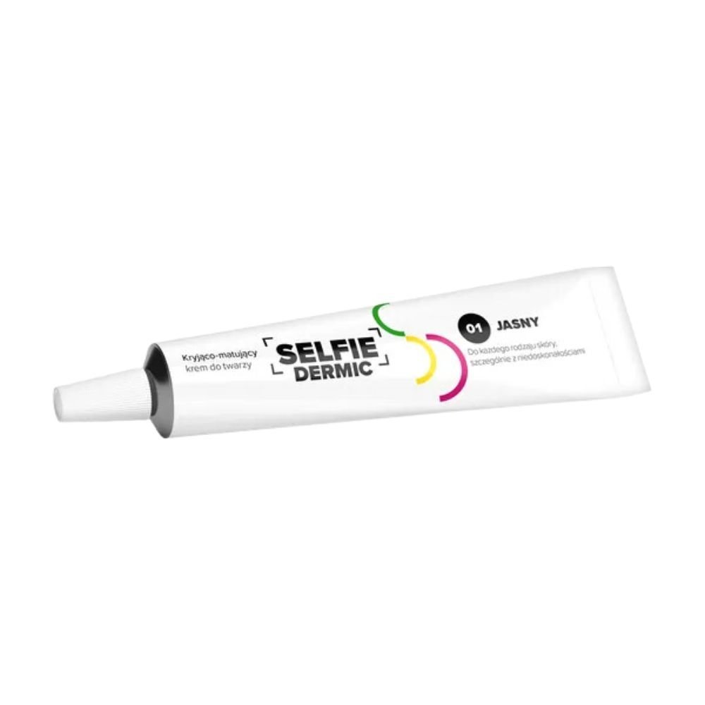 Nieznana SelfieDermic, krem,do twarzy,kryjaco-matujacy,jasny, 20ml