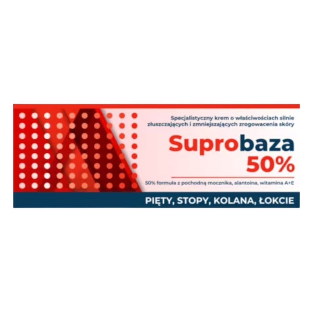 Nieznana Suprobaza 50%, krem, złuszcz.,d/pięt,kolan,łokci, 30 g