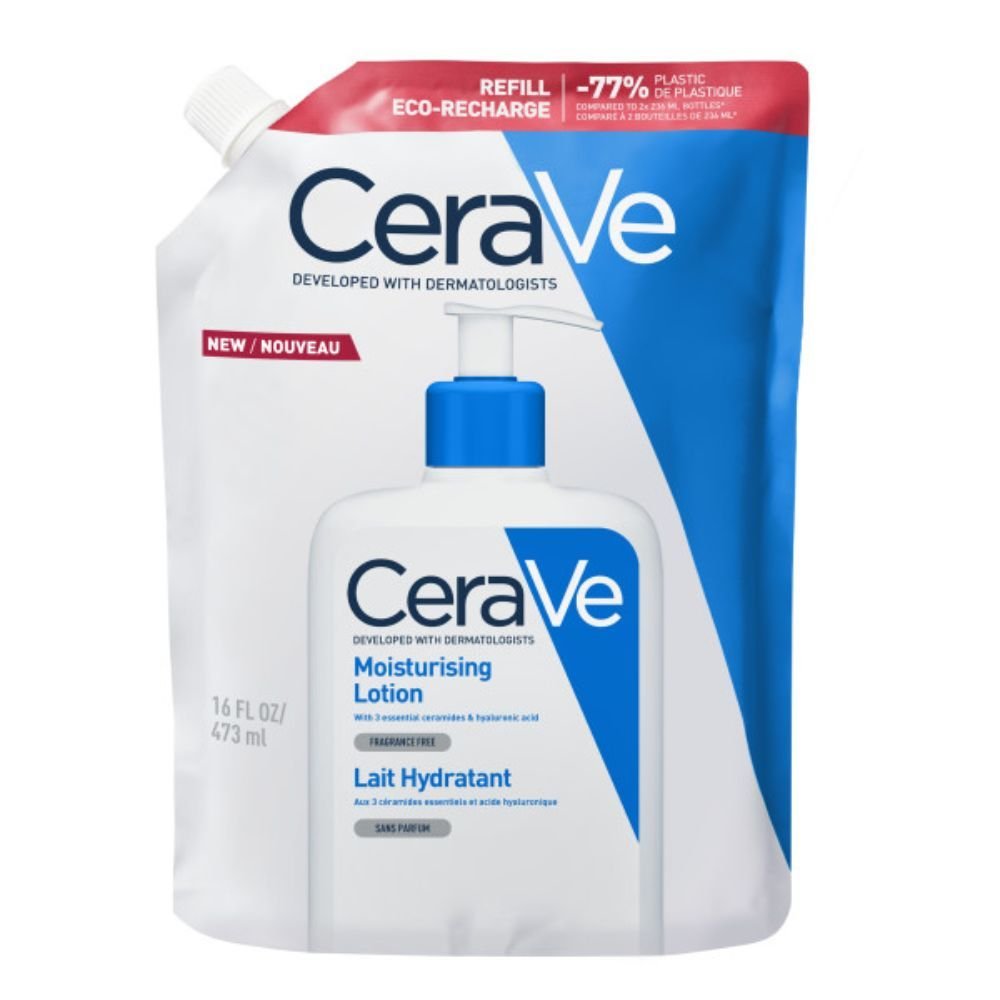 Nieznana CeraVe, Nawilżająca emulsja do ciała i twarzy, skóra sucha i bardzo sucha, refill, 473 ml — Składniki i ocena