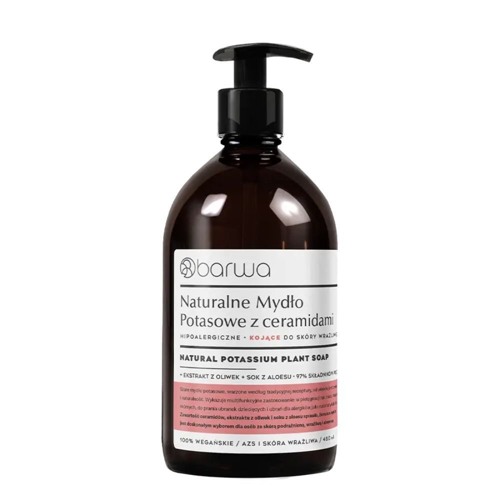 BARWA Barwa, Naturalne Mydło Potasowe kojące, 480 ml