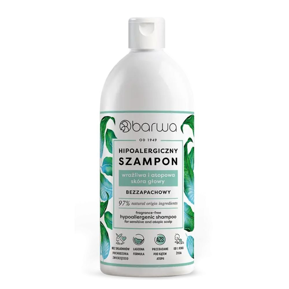 Nieznana Barwa, Hipoalergiczny szampon bezzapachowy, 400 ml