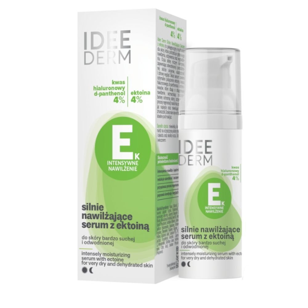 IDEEPHARM Ideederm, serum silnie nawilżające z ektoiną, 30ml — Składniki i ocena