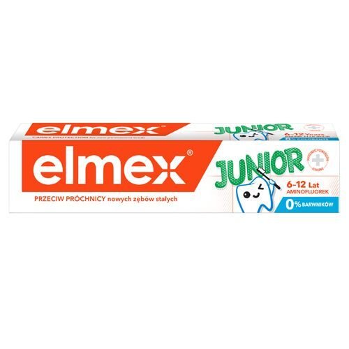 Nieznana Pasta do zębów dlla dzieci z aminofluorkiem w wieku 6-12 lat 75 ml - ELMEX junior
