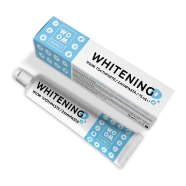 WOOM WOOM Family WHITENING - wybielająca pasta 75ml — Składniki i ocena