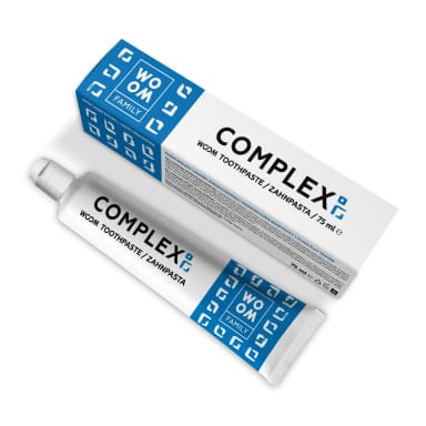 WOOM WOOM Family COMPLEX - pasta do wrażliwych zębów, kompleksowa pielęgnacja 75ml — Składniki i ocena