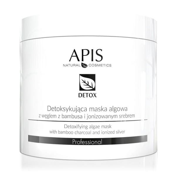 Apis APIS - DETOX Maska algowa detoksykująca z węglem z bambusa i jonizowanym srebrem 200g