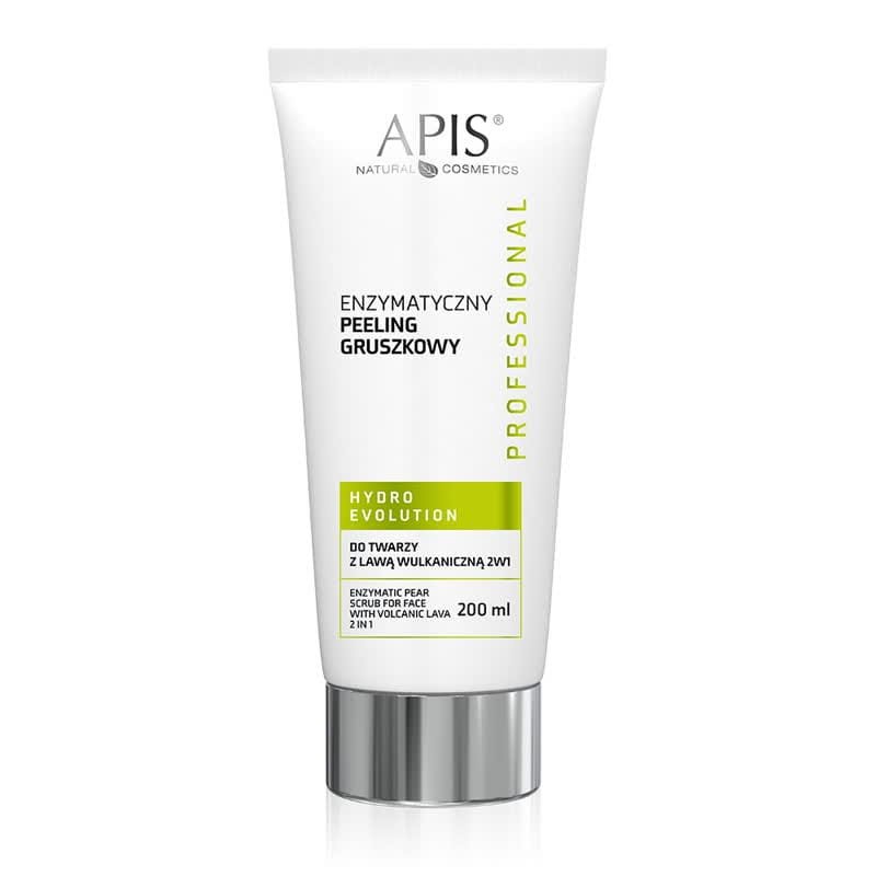 Apis APIS Hydro Evolution Enzymatyczny peeling gruszkowy do twarzy z lawą wulkaniczną 2w1 200 ml