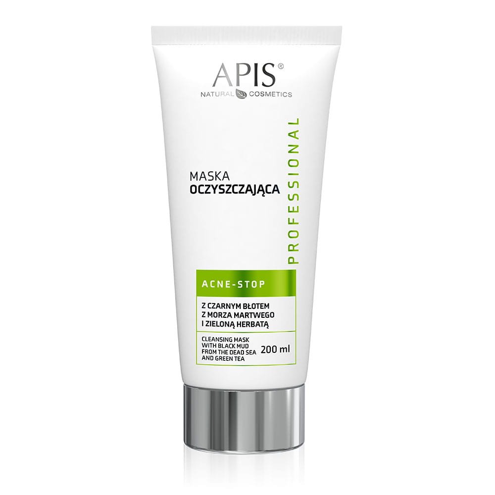 Apis APIS Acne-stop Maska oczyszczjąca z czarnym błotem z Morza martwego i zieloną herbatą 200 ml — Składniki i ocena