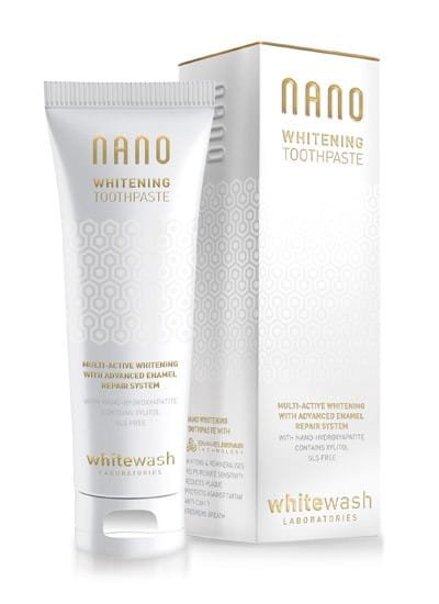 Nano WhiteWash Nano WhiteWash Whitening - Luksusowa pasta wybielająca zęby 75ml — Składniki i ocena