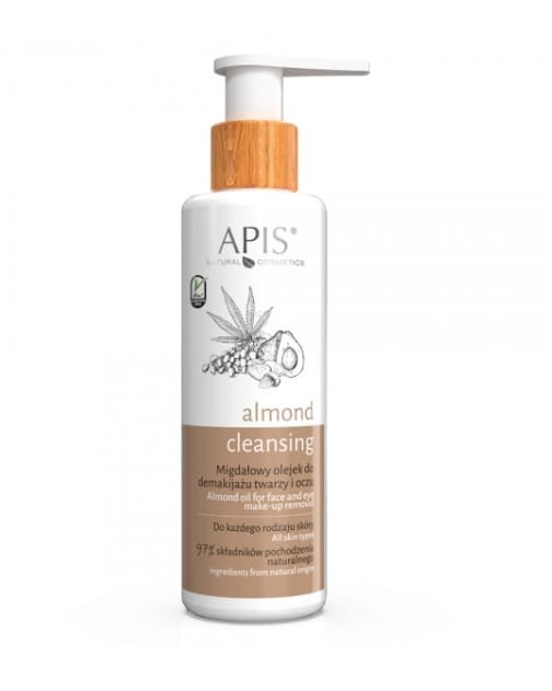 Apis Apis Almond cleansing Migdałowy olejek do demakijażu twarzy i oczu,150 ml