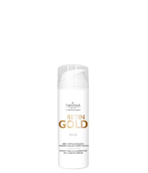 Farmona Farmona RETIN GOLD Krem wygładzająco - rozświetlający anti age 150ml — Składniki i ocena