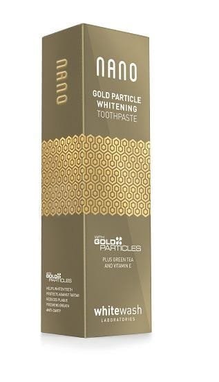 Nano WhiteWash Nano Whitewash Gold Particle Whitening - Wybielająca pasta do zębów z cząsteczkami złota 75 ml — Składniki i ocena