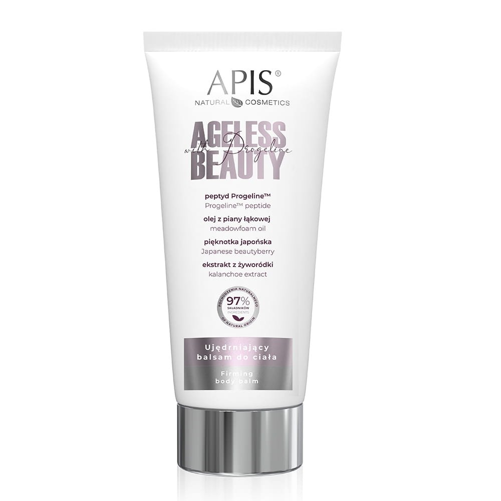 Apis Apis AGELESS BEAUTY WITH PROGELINE Ujędrniający balsam do ciała z progeliną / 200ml — Składniki i ocena