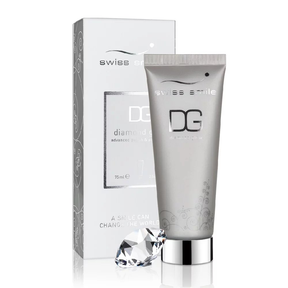 Nieznana SWISS SMILE Diamond Glow Toothpaste 75ml pasta wybielająca z 1 karatowym pyłem diamentowym