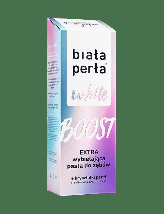 Biała Perła Biała perła Wybielająca pasta do zębów WHITE BOOST 75ml — Składniki i ocena