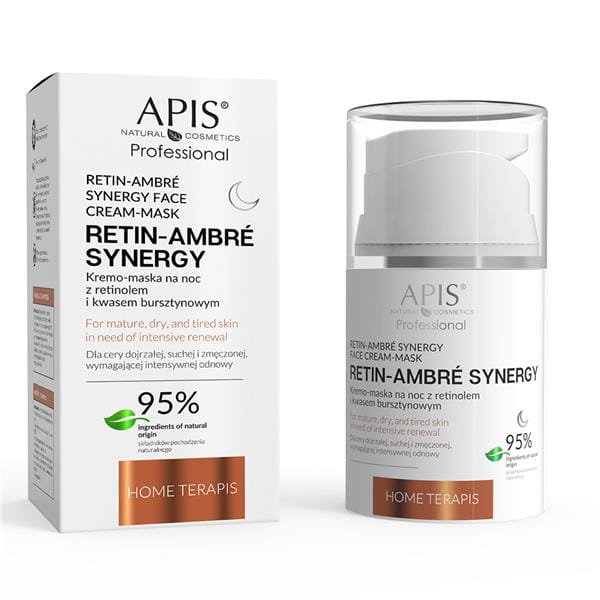 Apis Apis RETIN- AMBRE SYNERGY HOME TERAPIS Kremo-maska na noc z retinolem i kwasem bursztynowym  50 ml