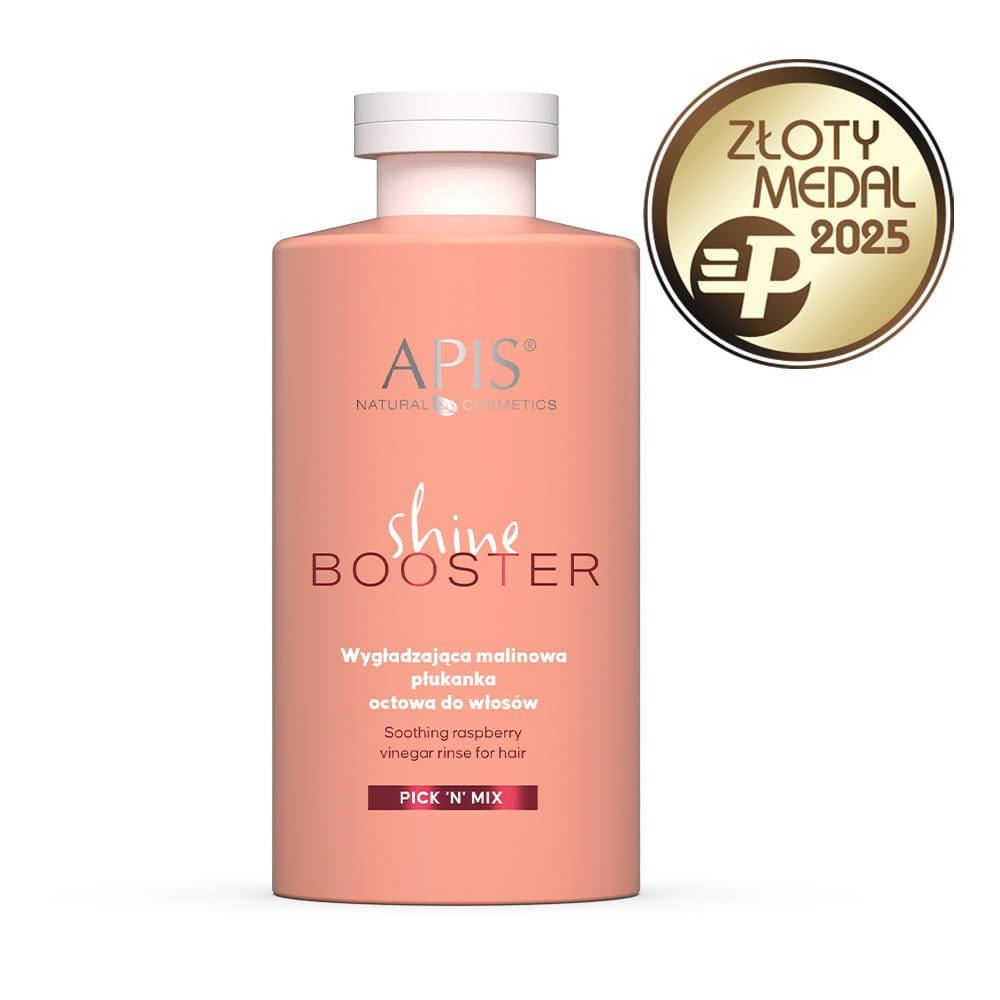 Apis Apis PICK'N'MIX Wygładzająca malinowa płukanka octowa do włosów  300 ml — Składniki i ocena
