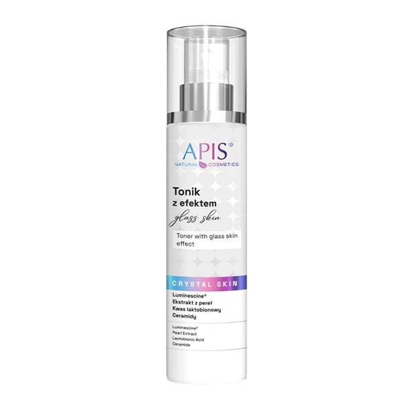 Apis APIS CRYSTAL SKIN Tonik rozświetlający z efektem „glass skin” / 150 ml